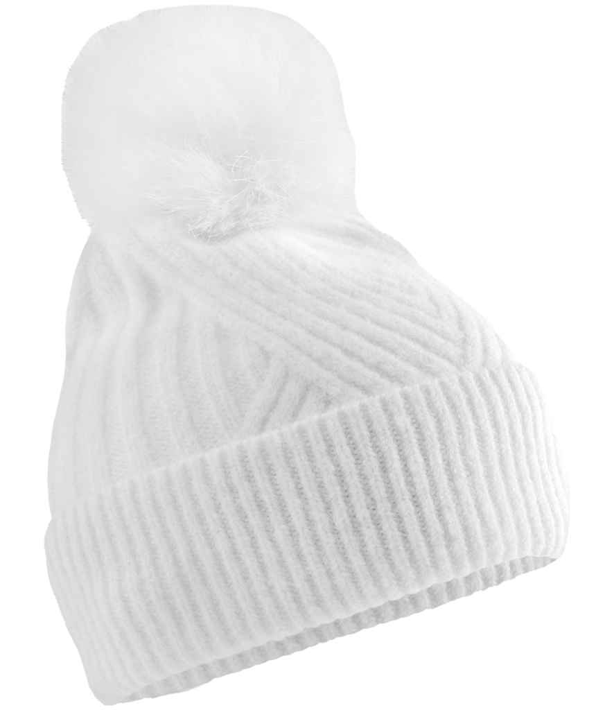 Beechfield Snow Luxe Beanie - White (BB529)