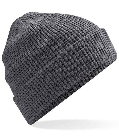 Beechfield Organic Cotton Waffle Beanie - Graphite Grey (BB52N)