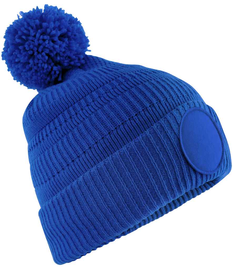 Beechfield Fan Patch Beanie - Bright Royal (BB530R)