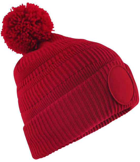 Beechfield Fan Patch Beanie - Classic Red (BB530R)