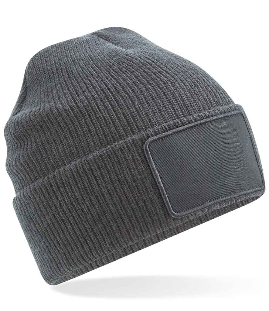 Beechfield Removable Patch Thinsulate™ Beanie - Graphite Grey (BB540)