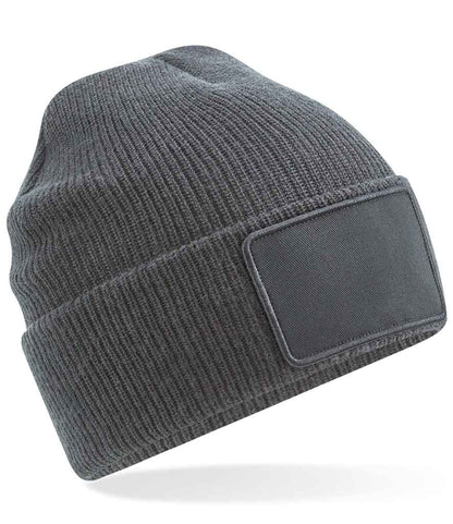 Beechfield Removable Patch Thinsulate™ Beanie - Graphite Grey (BB540)