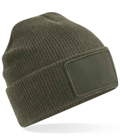 Beechfield Removable Patch Thinsulate™ Beanie - Military Green (BB540)
