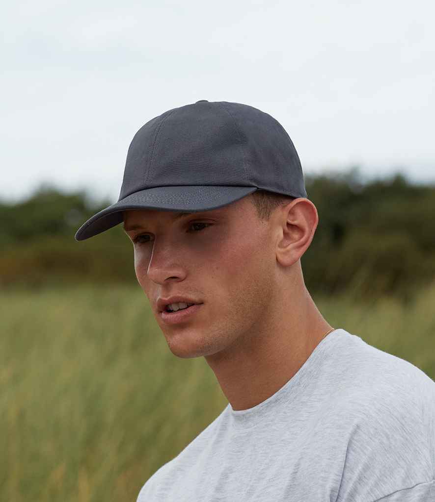 Beechfield Organic Cotton 6 Panel Cap - Graphite Grey (BB54N)