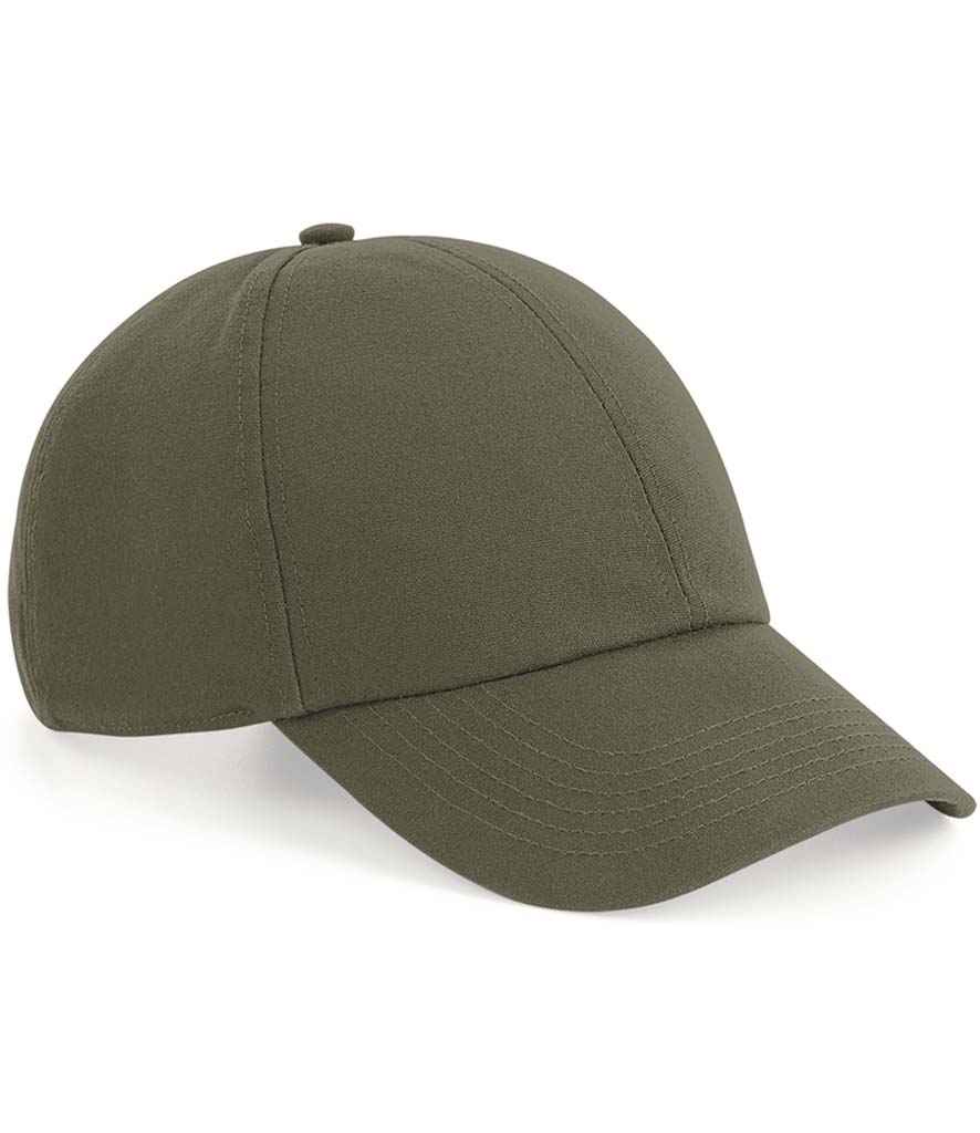 Beechfield Organic Cotton 6 Panel Cap - Olive Green (BB54N)