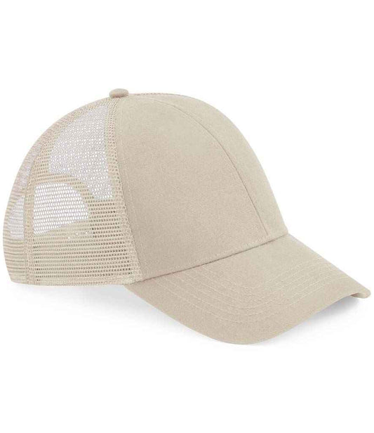 Beechfield Organic Cotton Trucker Cap - Sand (BB60N)