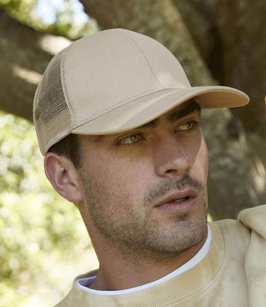 Beechfield Organic Cotton Trucker Cap - Sand (BB60N)