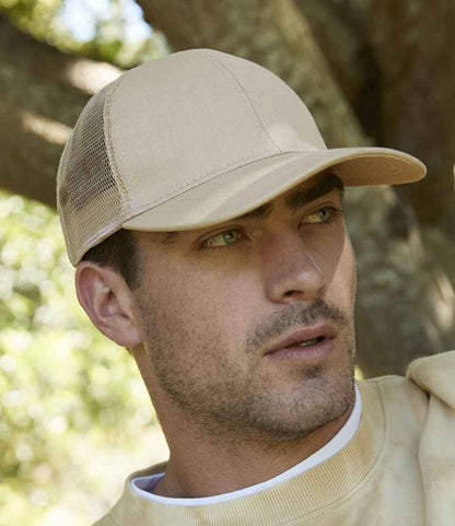 Beechfield Organic Cotton Trucker Cap - Sand (BB60N)