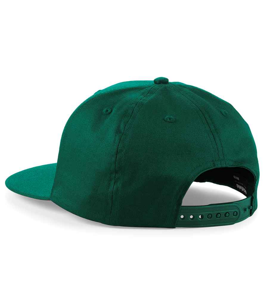 Beechfield 5 Panel Snapback Rapper Cap - Bottle Green (BB610)