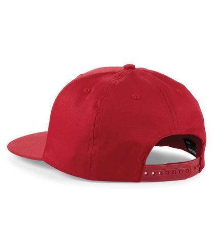 Beechfield 5 Panel Snapback Rapper Cap - Classic Red (BB610)