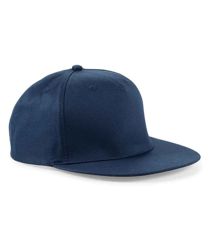 Beechfield 5 Panel Snapback Rapper Cap - French Navy (BB610)