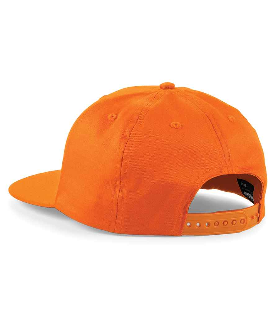 Beechfield 5 Panel Snapback Rapper Cap - Orange (BB610)