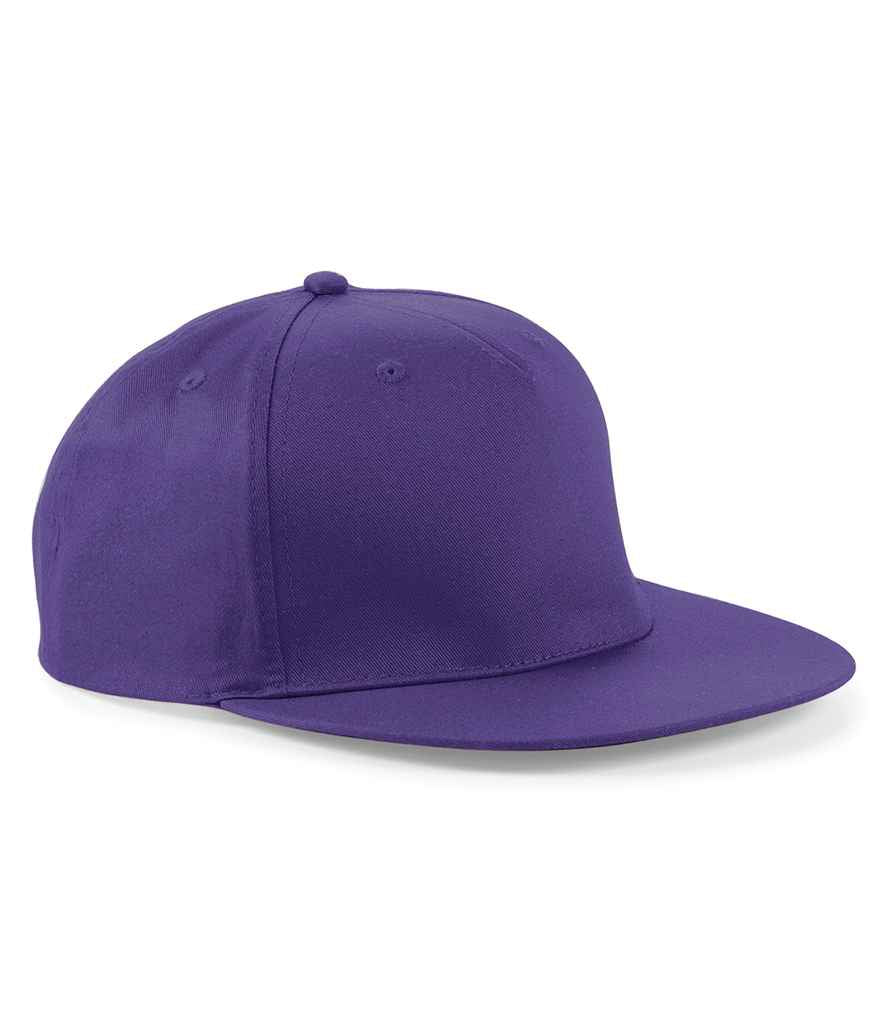 Beechfield 5 Panel Snapback Rapper Cap - Purple (BB610)
