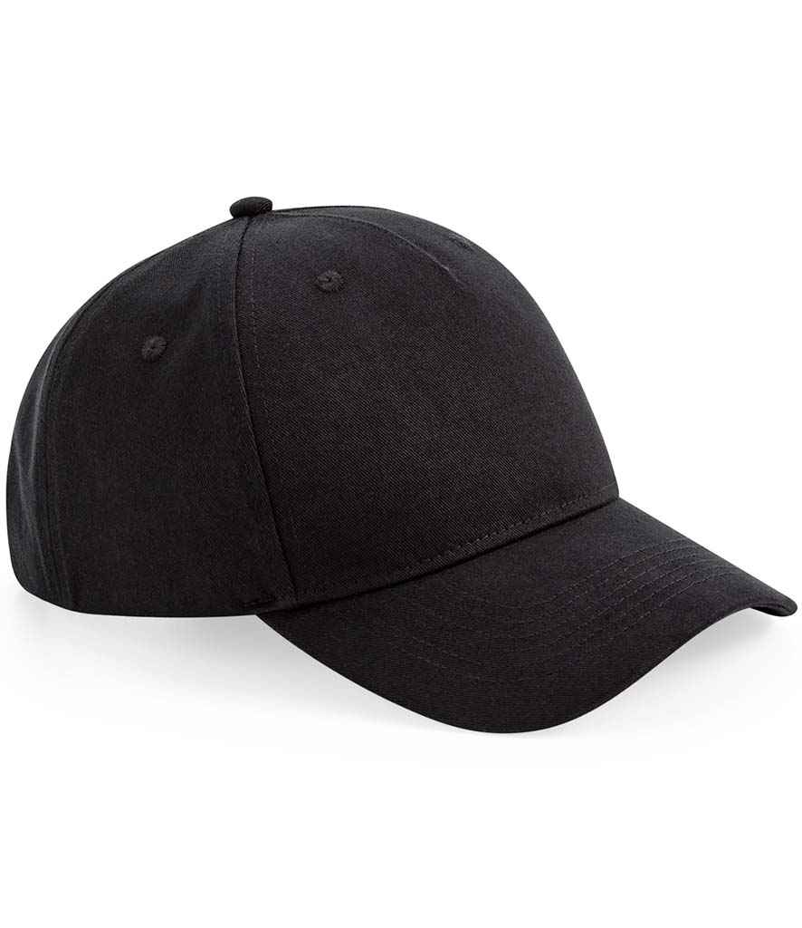 Beechfield Organic Cotton 5 Panel Cap - Black (BB62N)