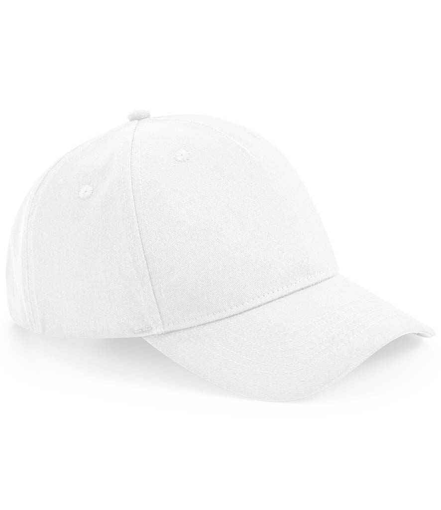 Beechfield Organic Cotton 5 Panel Cap - White (BB62N)