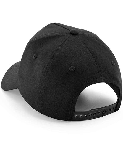 Beechfield Removable Patch 5 Panel Cap - Black (BB638)