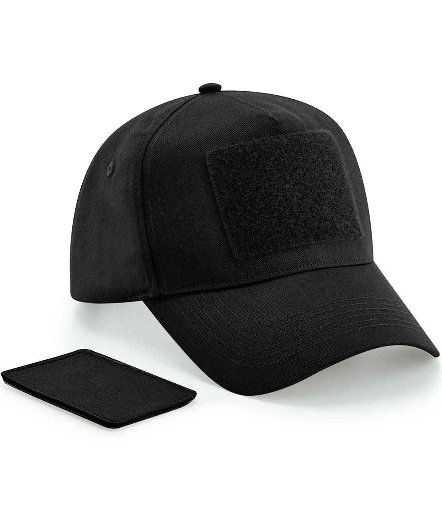 Beechfield Removable Patch 5 Panel Cap - Black (BB638)
