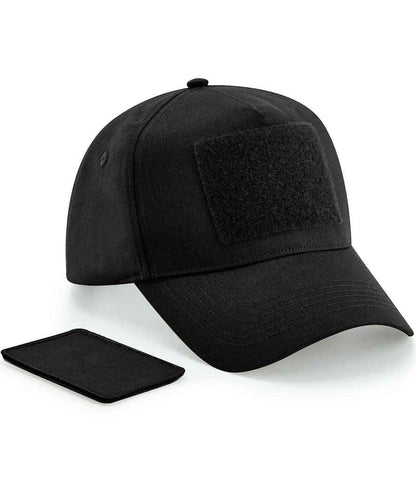 Beechfield Removable Patch 5 Panel Cap - Black (BB638)