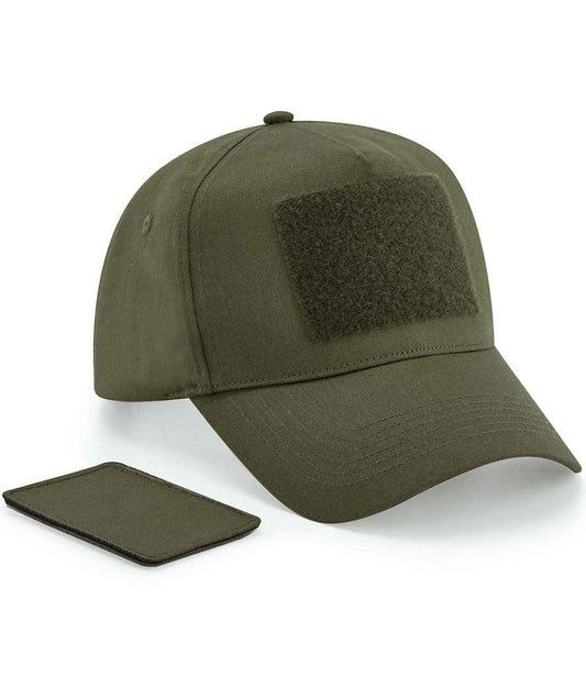 Beechfield Removable Patch 5 Panel Cap - Military Green (BB638)