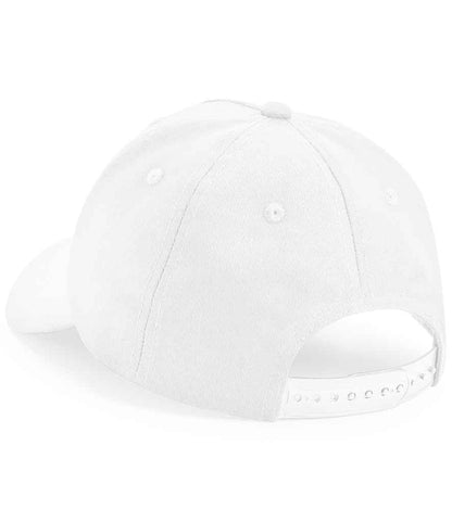 Beechfield Kids Organic Cotton 5 Panel Cap - White (BB63NB)