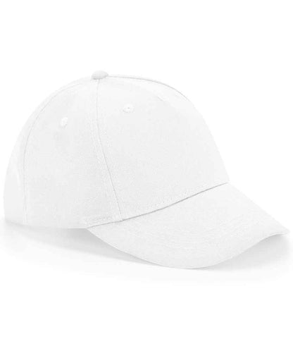 Beechfield Kids Organic Cotton 5 Panel Cap - White (BB63NB)