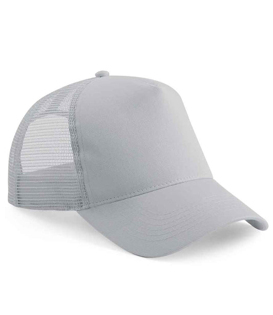 Beechfield Kids Snapback Trucker Cap - Light Grey/Light Grey (BB640B)
