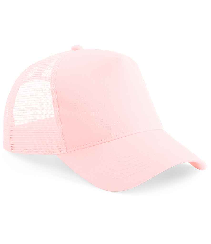 Beechfield Kids Snapback Trucker Cap - Pastel Pink/Pastel Pink (BB640B)