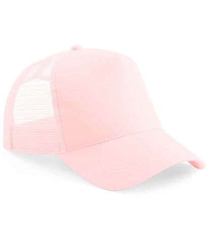 Beechfield Kids Snapback Trucker Cap - Pastel Pink/Pastel Pink (BB640B)