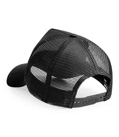 Beechfield Snapback Trucker Cap - Black/Black (BB640)