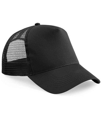 Beechfield Snapback Trucker Cap - Black/Black (BB640)