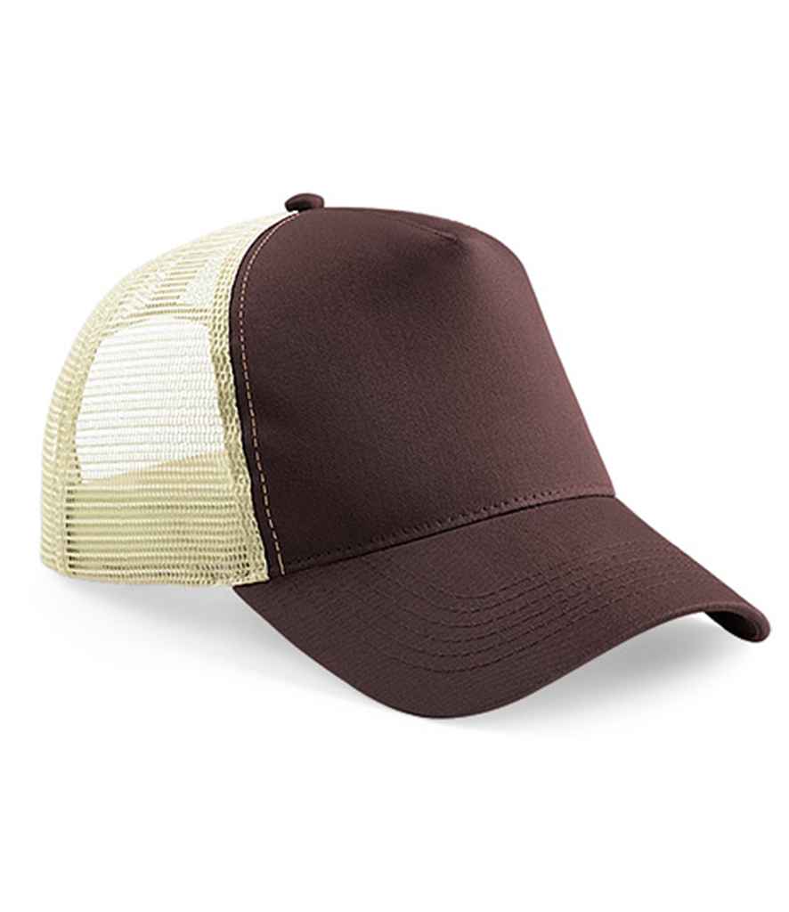 Beechfield Snapback Trucker Cap - Chocolate/Caramel (BB640)