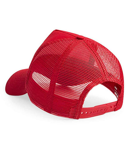 Beechfield Snapback Trucker Cap - Classic Red/Classic Red (BB640)