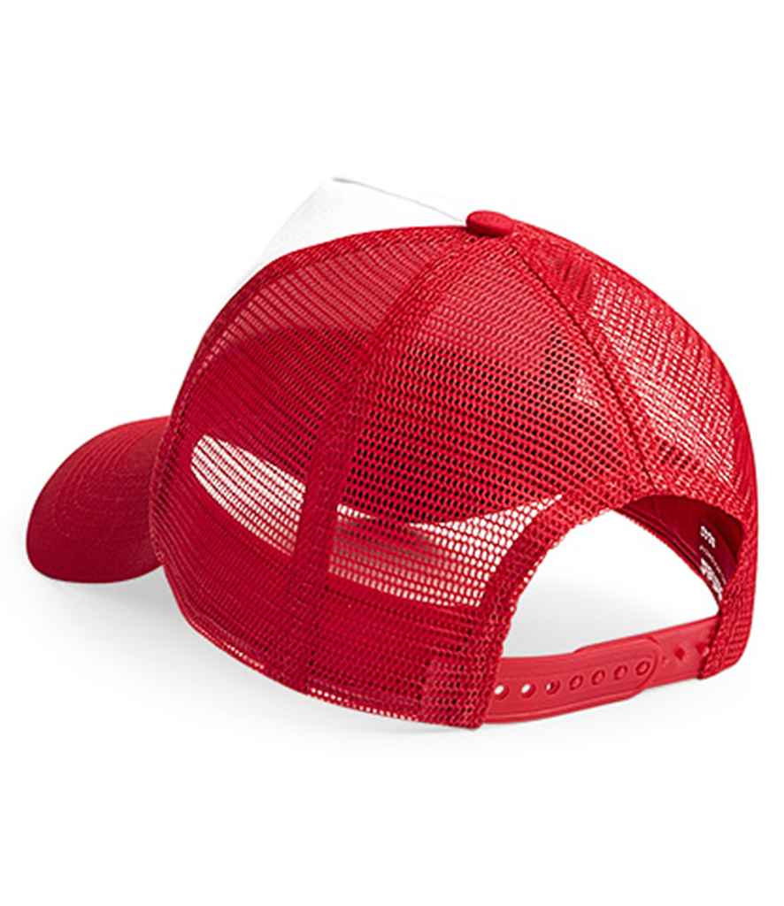 Beechfield Snapback Trucker Cap - Classic Red/White (BB640)