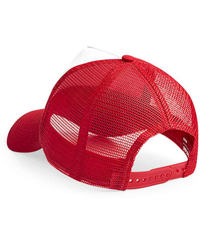Beechfield Snapback Trucker Cap - Classic Red/White (BB640)