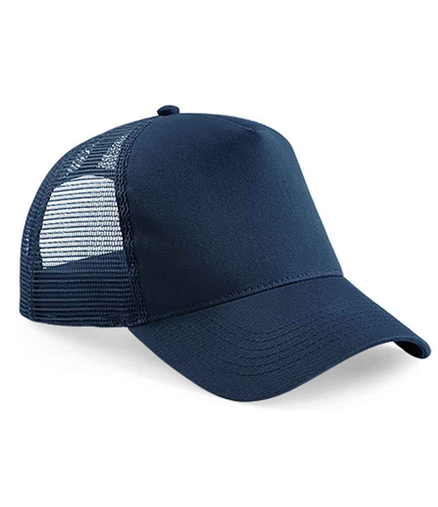 Beechfield Snapback Trucker Cap - French Navy/French Navy (BB640)