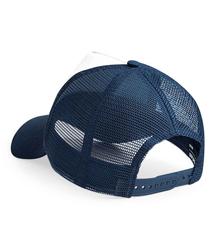 Beechfield Snapback Trucker Cap - French Navy/White (BB640)