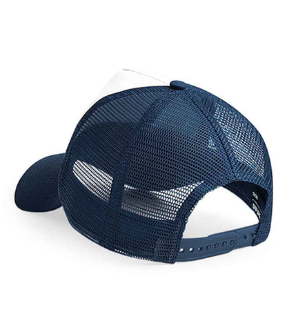 Beechfield Snapback Trucker Cap - French Navy/White (BB640)