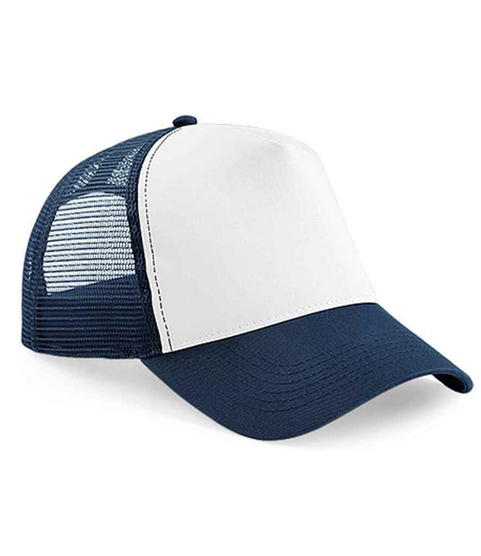 Beechfield Snapback Trucker Cap - French Navy/White (BB640)