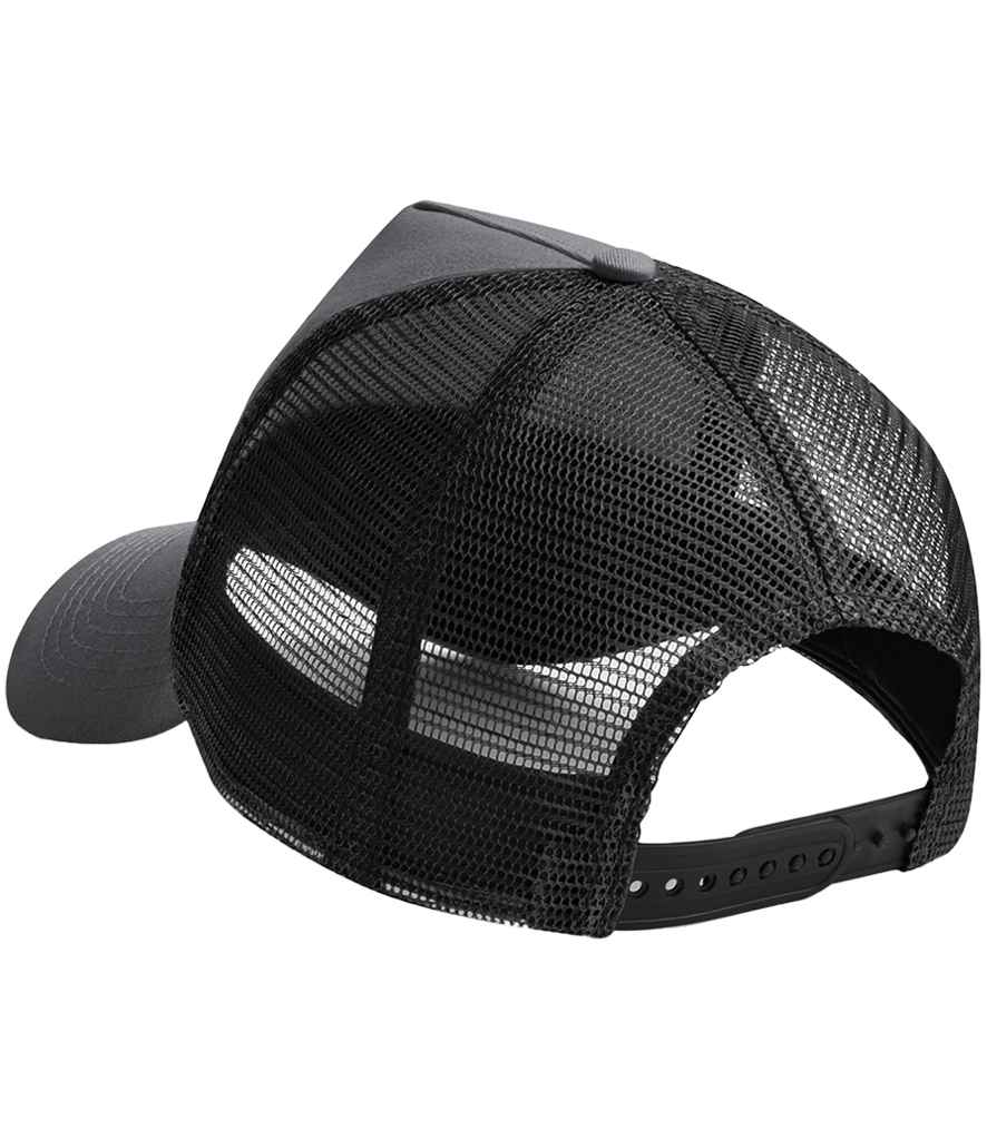 Beechfield Snapback Trucker Cap - Graphite Grey/Black (BB640)