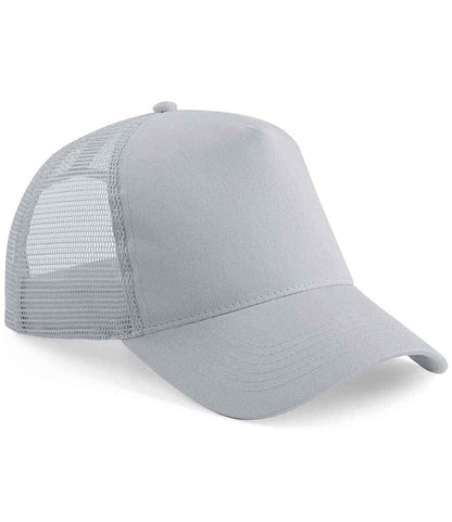Beechfield Snapback Trucker Cap - Light Grey/Light Grey (BB640)