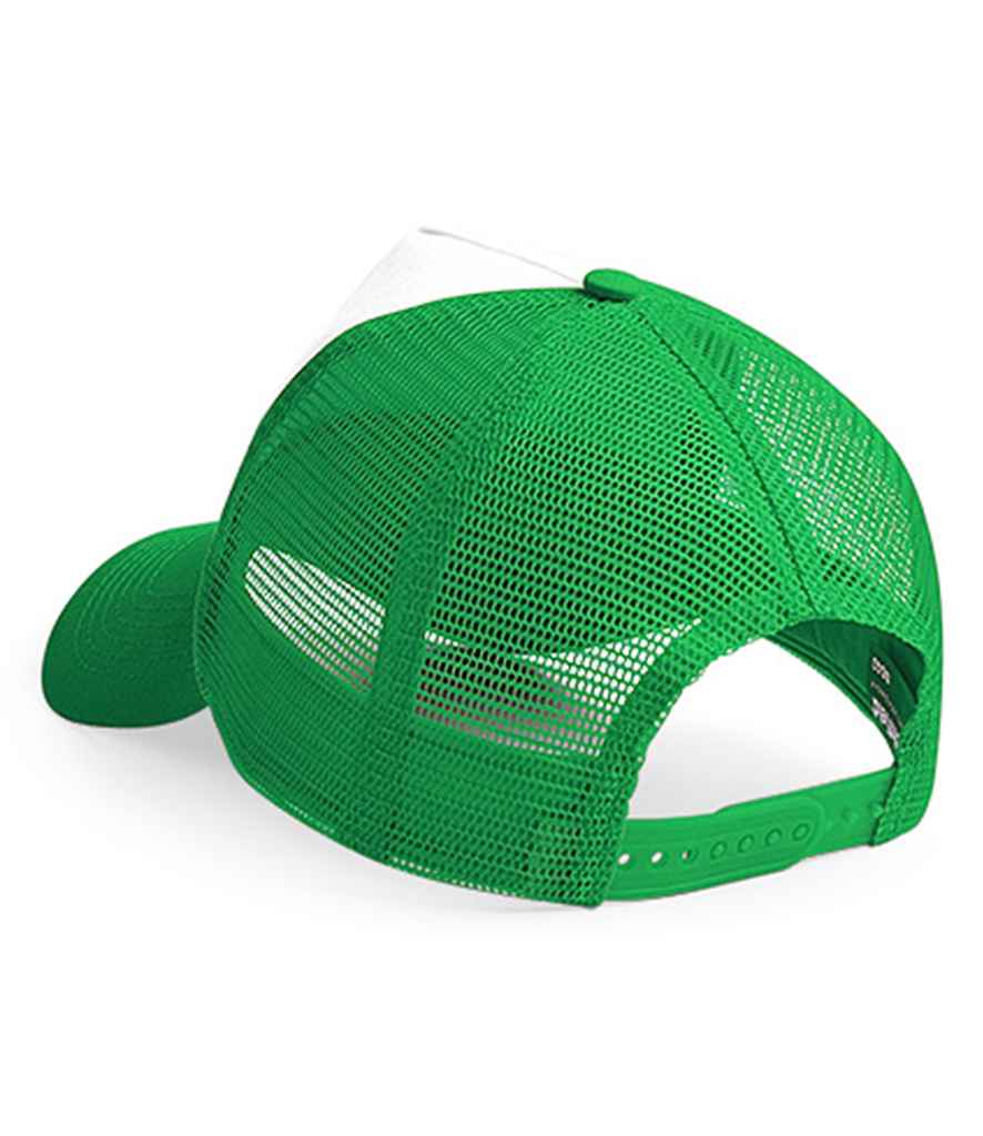 Beechfield Snapback Trucker Cap - Pure Green/White (BB640)