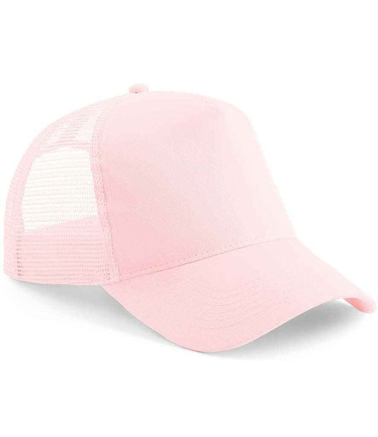 Beechfield Snapback Trucker Cap - Pastel Pink/Pastel Pink (BB640)