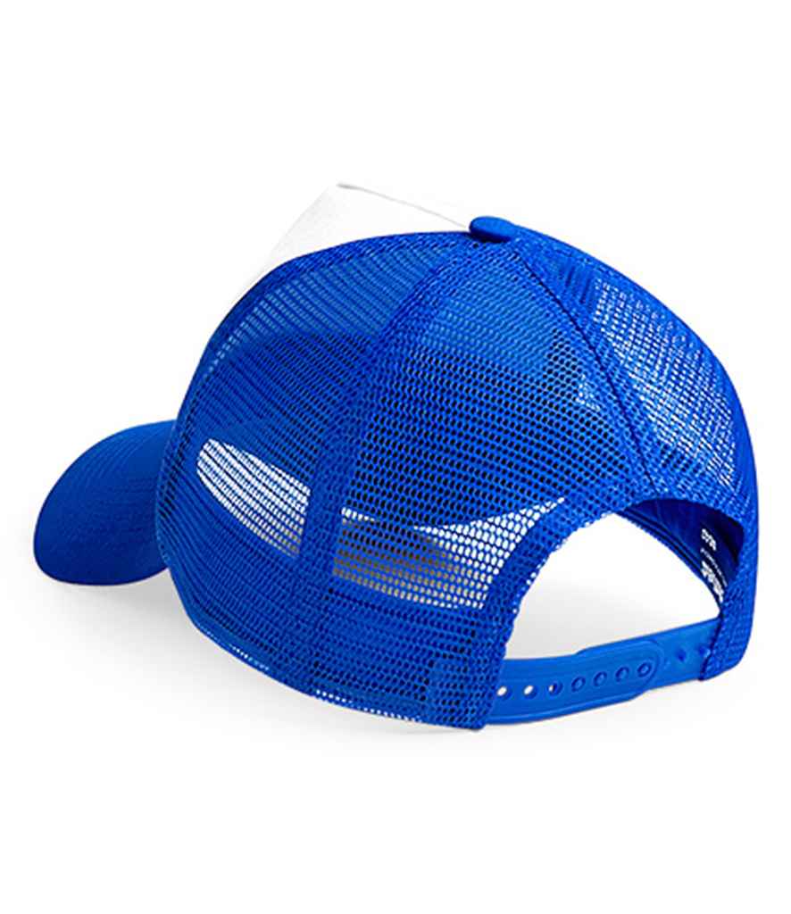 Beechfield Snapback Trucker Cap - Bright Royal/White (BB640)