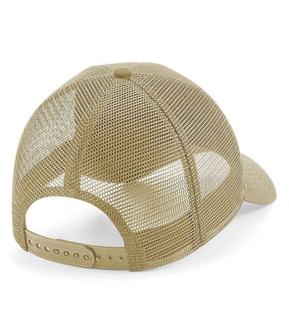 Beechfield Patch Snapback Trucker Cap - Desert Sand (BB641)