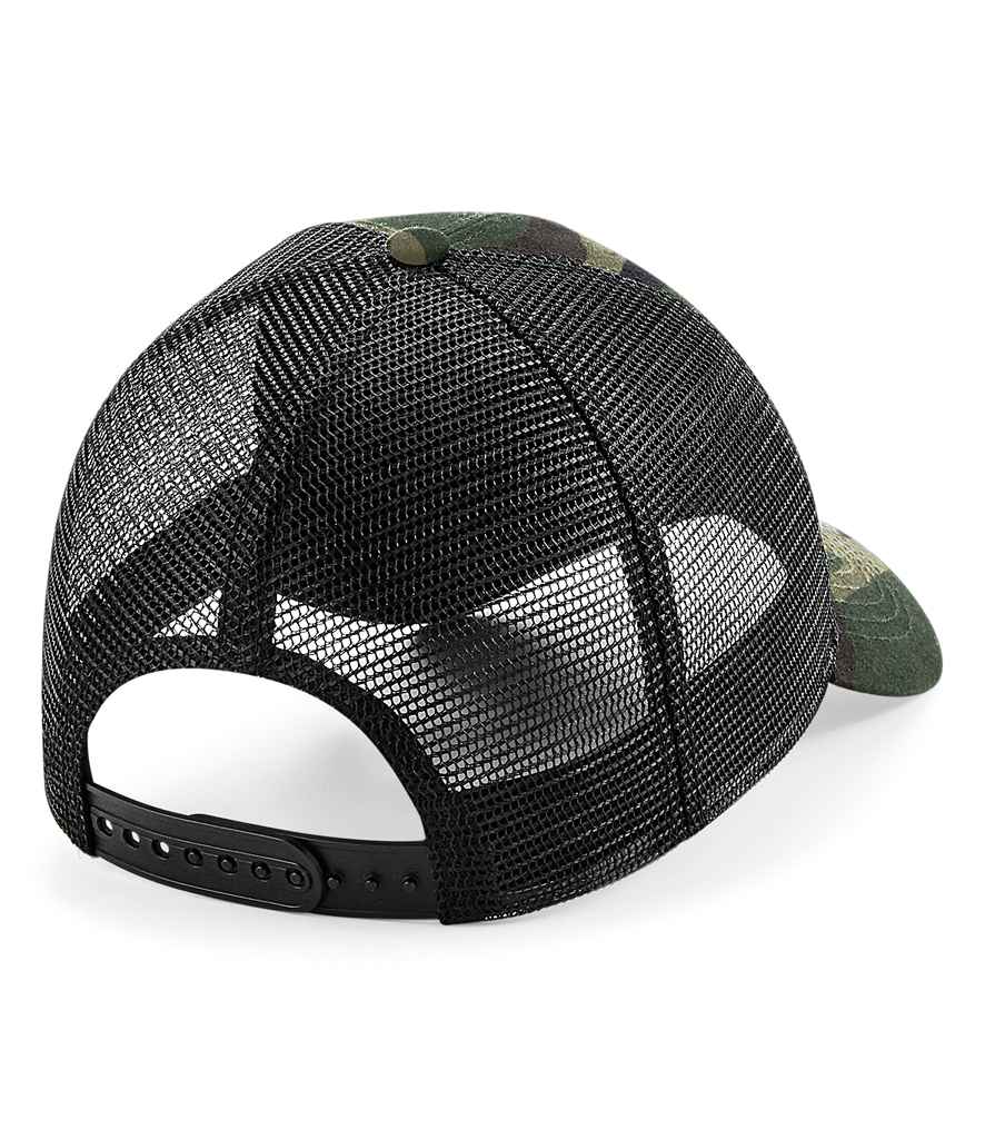 Beechfield Patch Snapback Trucker Cap - Jungle Camo (BB641)