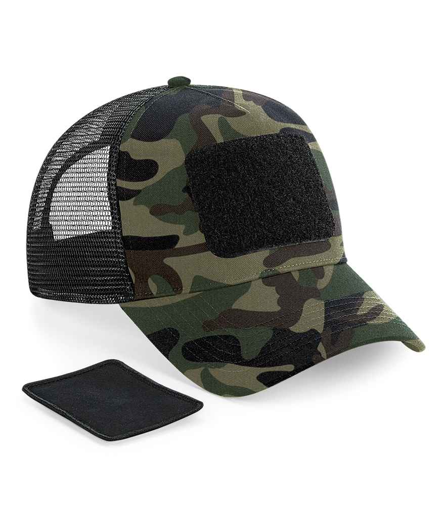 Beechfield Patch Snapback Trucker Cap - Jungle Camo (BB641)