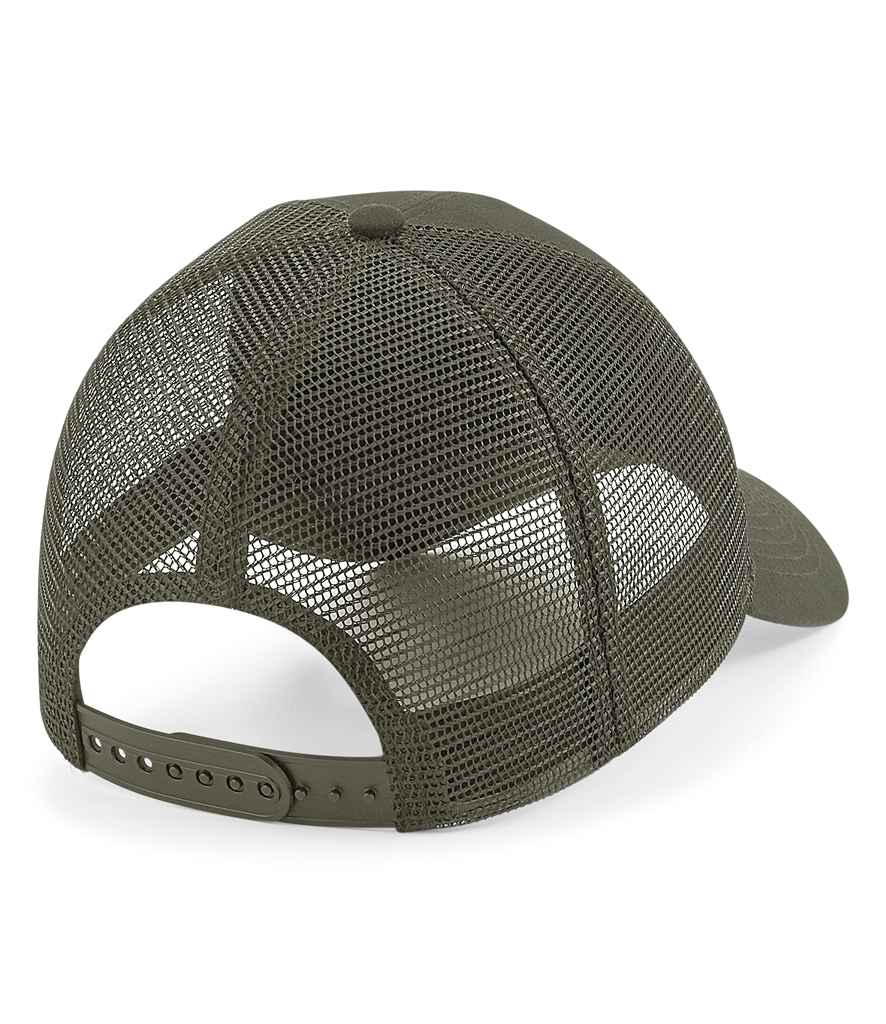 Beechfield Patch Snapback Trucker Cap - Military Green (BB641)