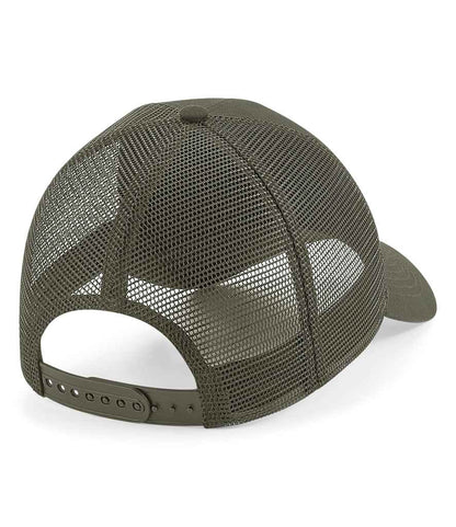 Beechfield Patch Snapback Trucker Cap - Military Green (BB641)