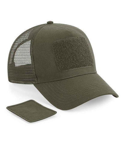 Beechfield Patch Snapback Trucker Cap - Military Green (BB641)