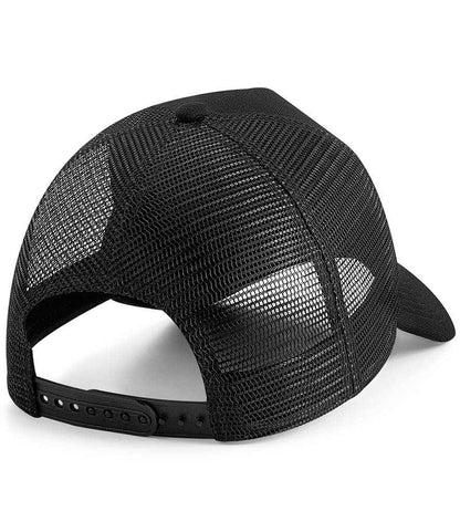 Beechfield Microknit Snapback Trucker Cap - Black (BB642)